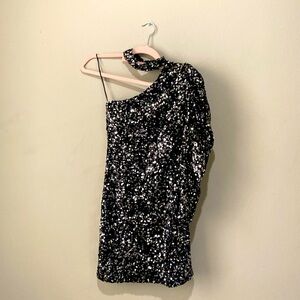 Zara sequined one shoulder dress❤️
